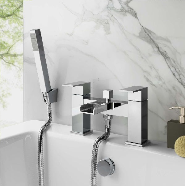 Waterfall Bath Shower Mixer tap Inc Fittings