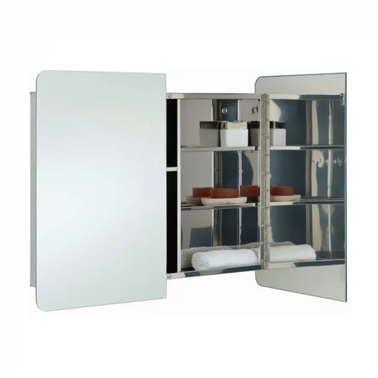 RAK Duo Mirrored Bathroom Cabinet 600mm H x 800mm