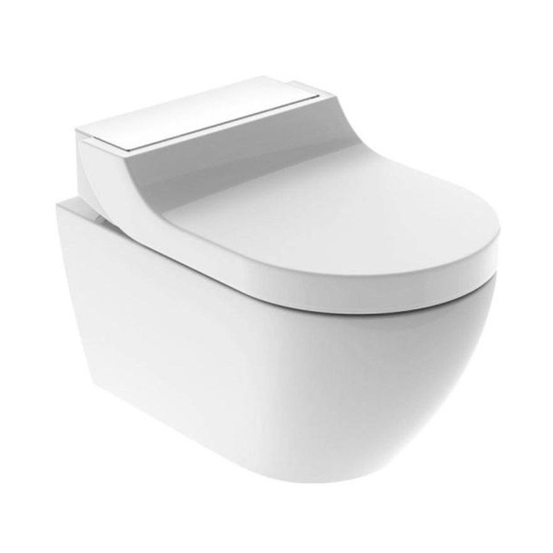 Geberit AquaClean Tuma Comfort Wall Hung WC Bidet Toilet - White Glass