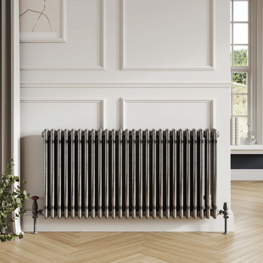 Column Designer Radiators 3 col 600 x 1196mm 26 Sections Raw Metal