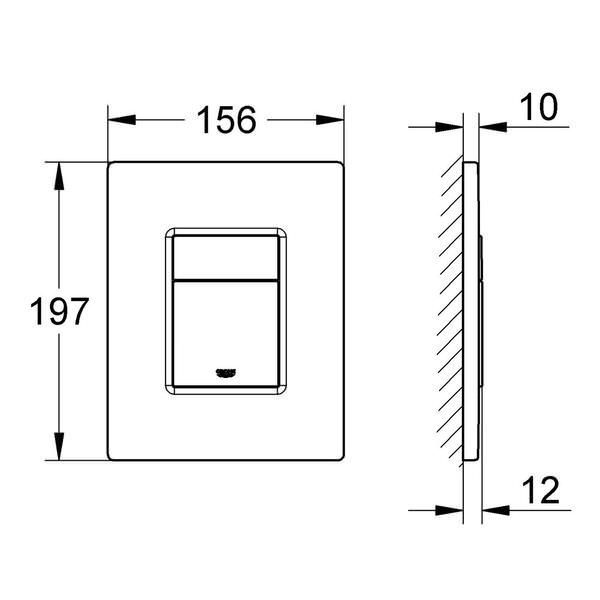 Grohe Skate Cosmopolitan WC Wall Flush Plate