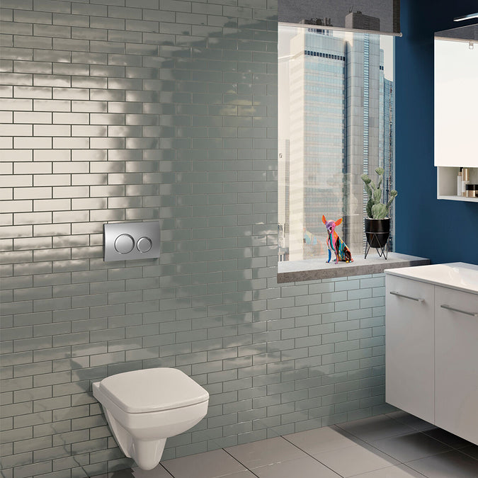 Geberit Duofix Frame 112cm with Delta Concealed Cistern and Delta20 flush Plate 12cm