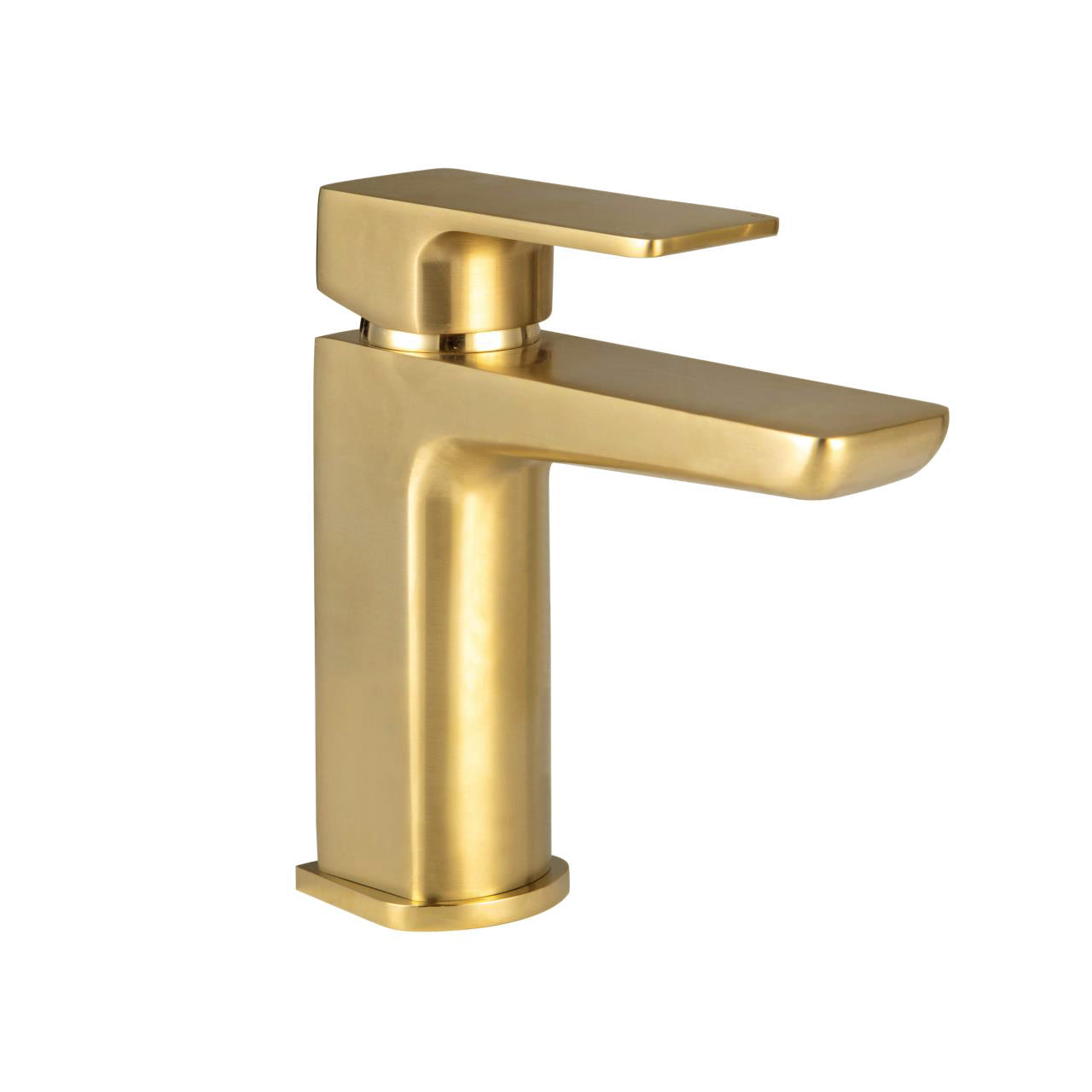 Scudo Muro Brushed Brass Basin Mono Mixer Tap