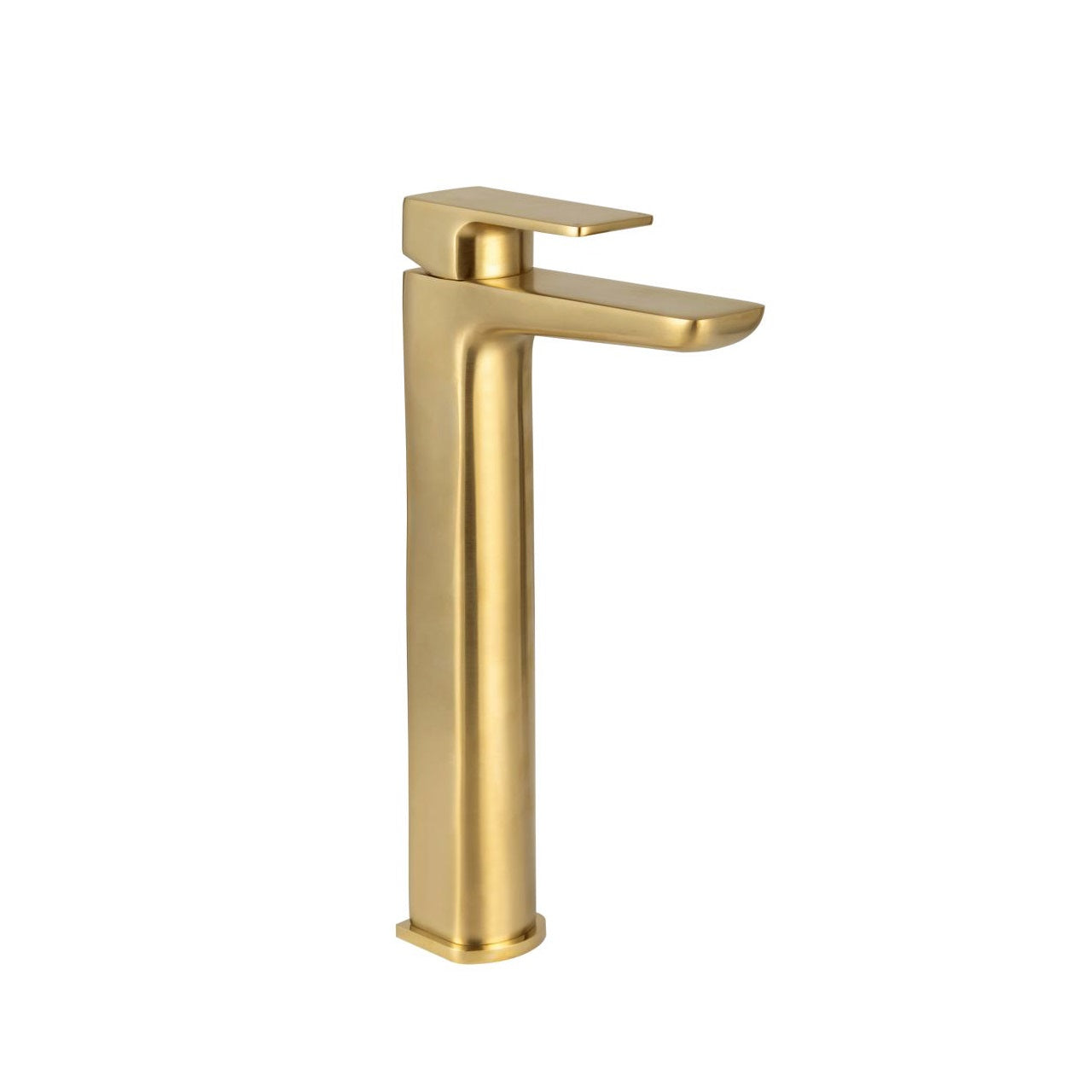 Scudo Muro Brushed Brass High Riser Basin Mono Tap BR-BRASS244