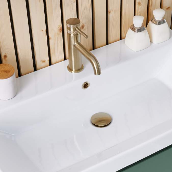 Basin Waste Universal Pop Up Brushed Brass BRASS106BR