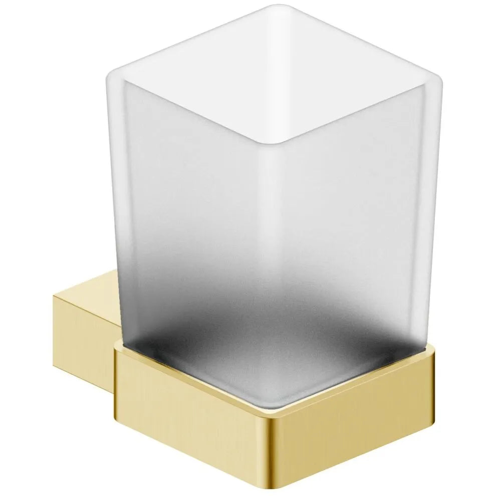 Roma Tumbler Holder Brushed Brass BRASSACC-001