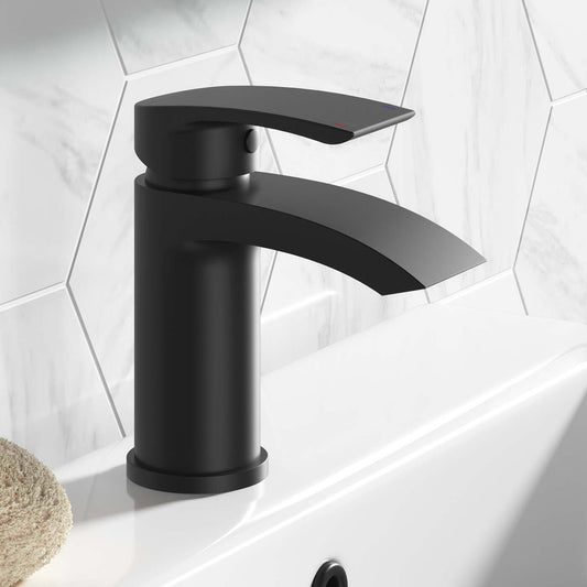 Scudo Bellini Mono Basin Mixer Tap Matte Black BLACK257ORBL