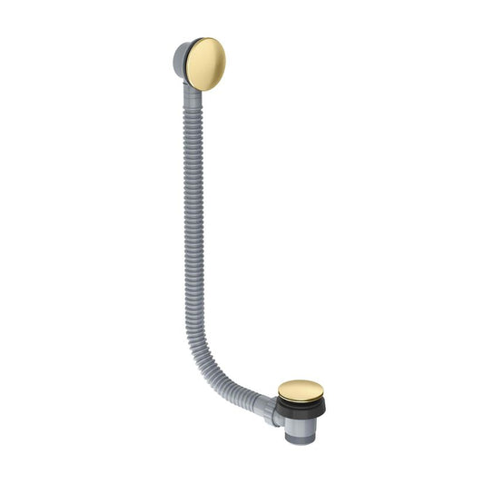 Scudo Brushed Brass Bath Pop Up Waste & Overflow