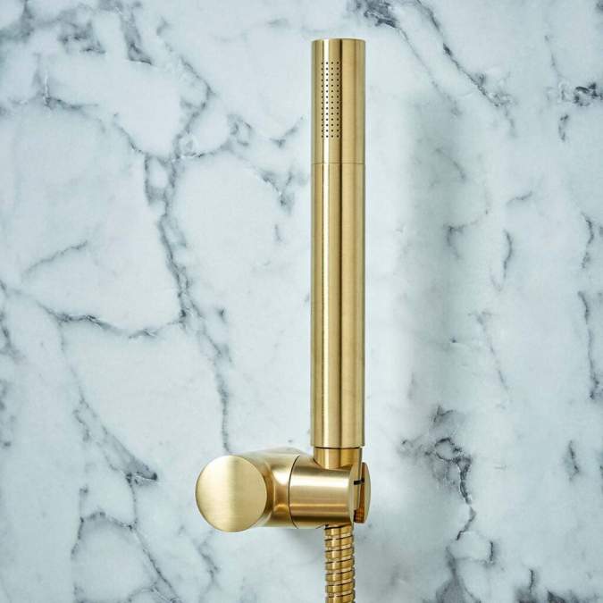 Scudo Core Brushed Brass Bath Shower Mixer Tap