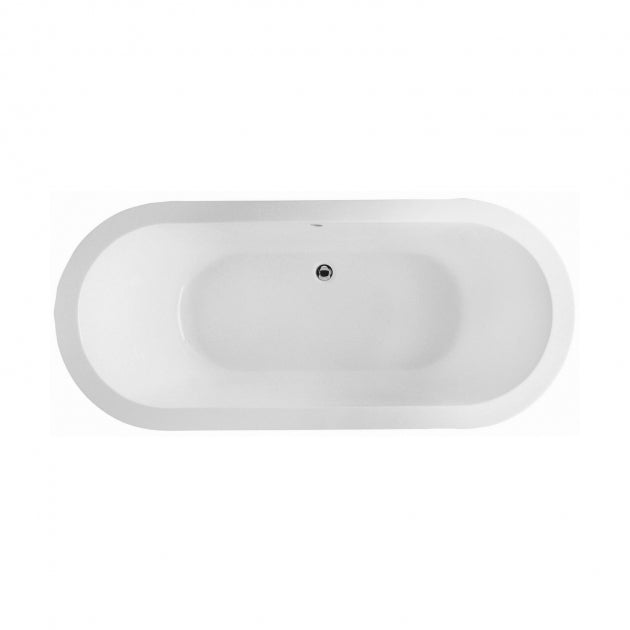 RAK DKM Double Ended Oval Bath 1800mm x 800mm - Acrylic