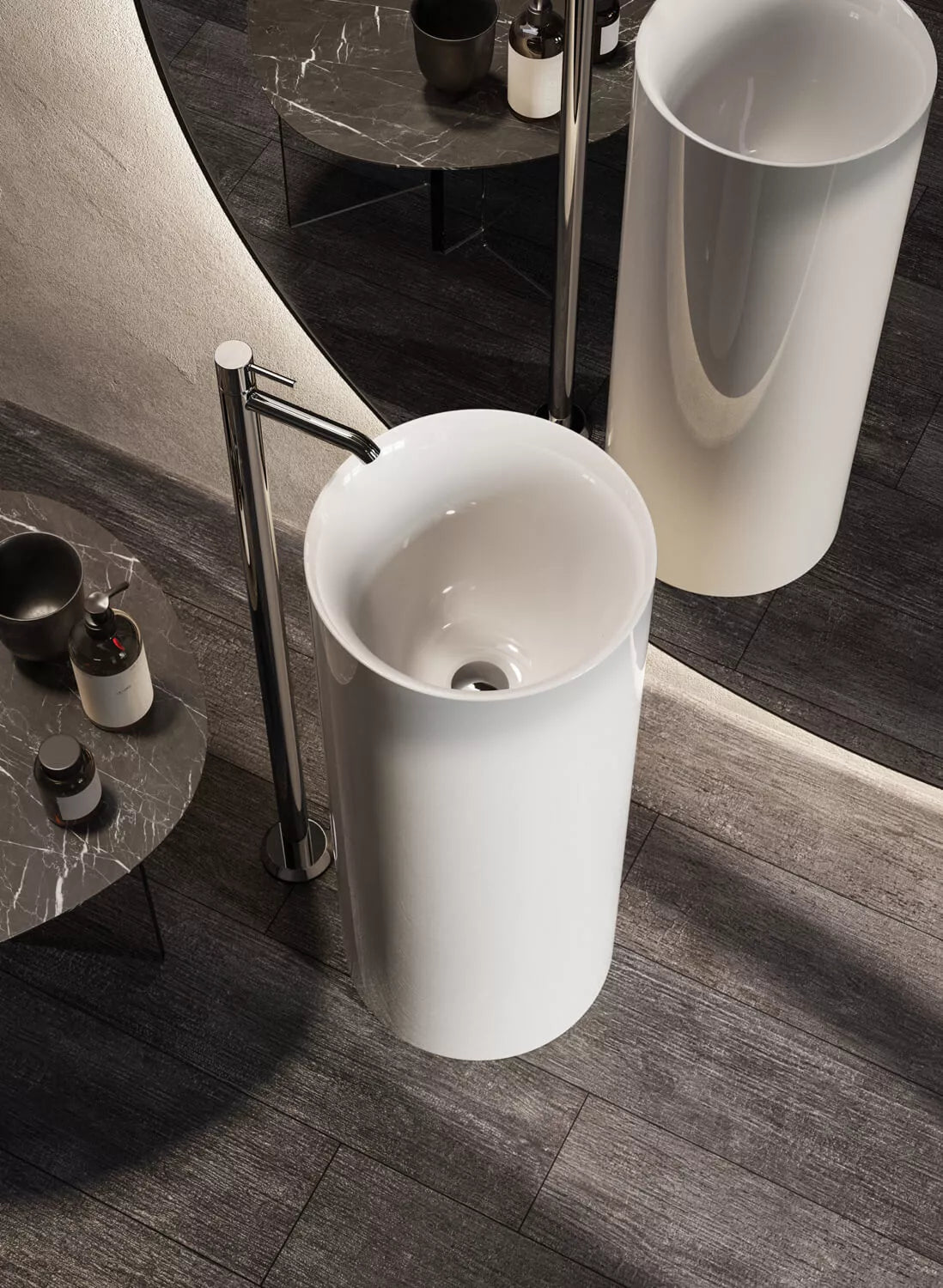 RAK Ceramics Petit 360 x 900mm Free-Standing Wash Basin