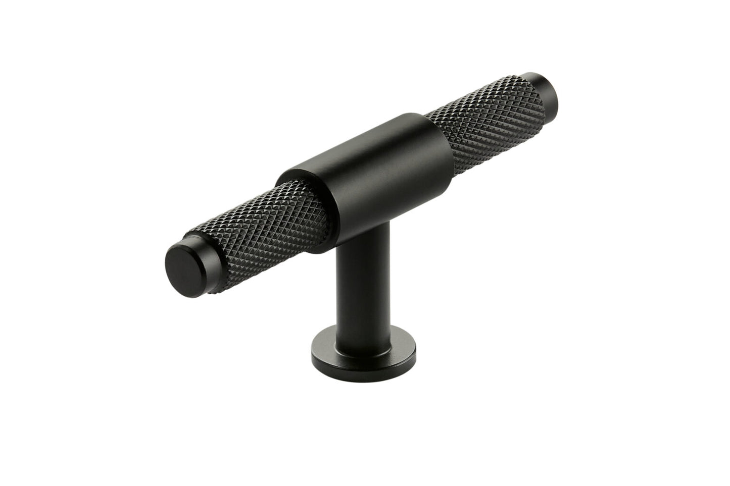 Knurled T Bar 95mm Handle Black