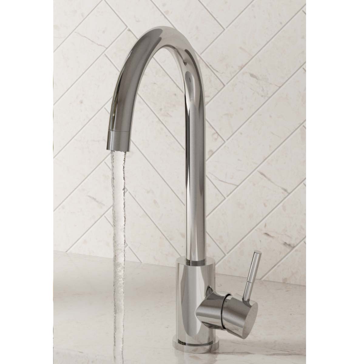 Scudo Manhattan Monobloc Kitchen Mixer Tap Chrome