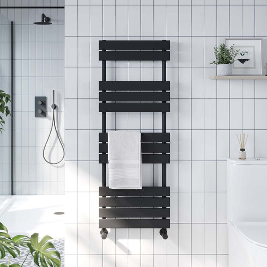 Life 450mm x 800mm Black Designer Towel Radiator