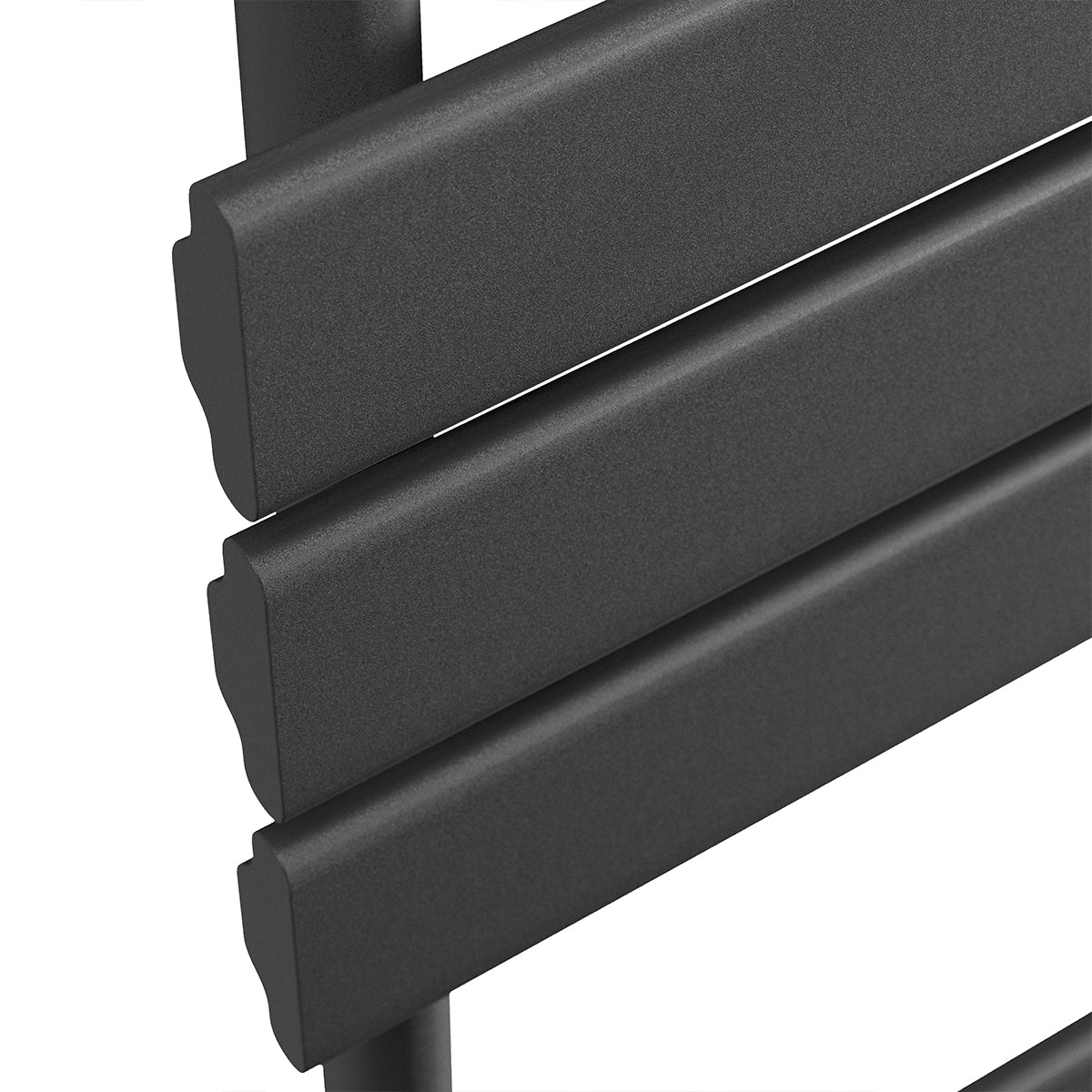 Life 450mm x 800mm Black Designer Towel Radiator