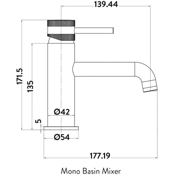 Apres Mono Basin Mixer Tap Chrome Tap