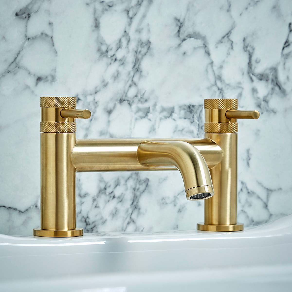 Apres Bath Filler Tap Brushed Brass