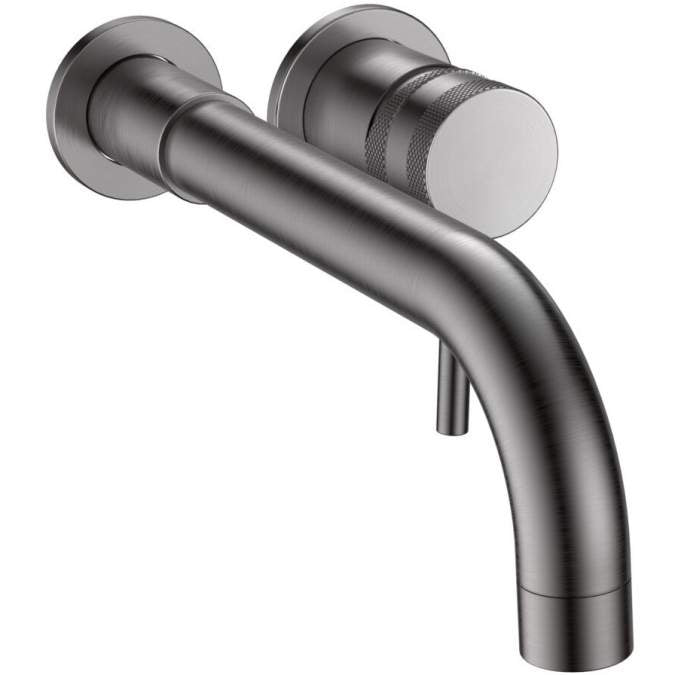 Apres Gunmetal Wall Mounted Basin & Bath Tap