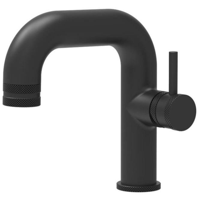 Matte Black Side Lever Basin Mono Tap