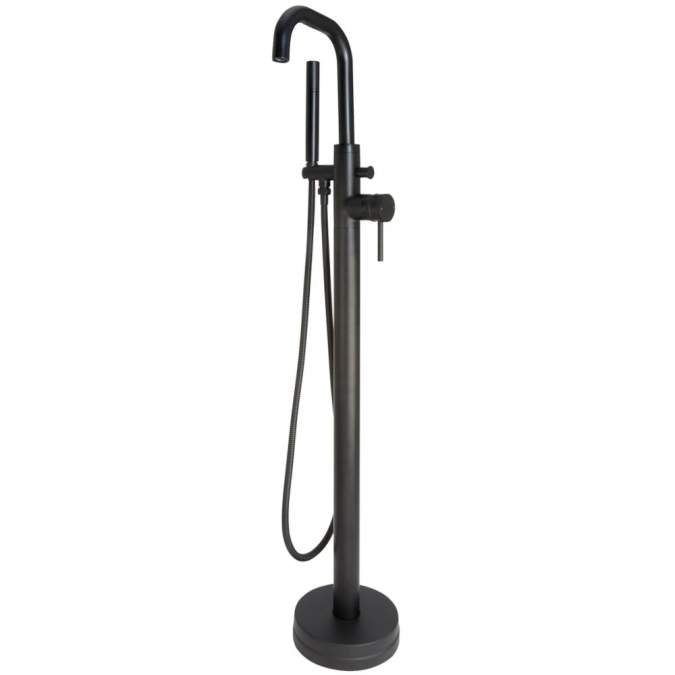 Apres Freestanding Bath Shower Mixer Tap Black