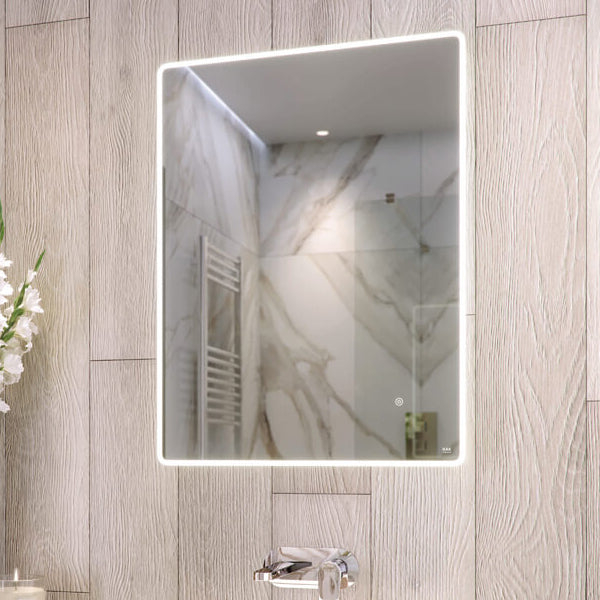 RAK Amethyst LED Illuminated Mirror With Demister Pad And Shaver Socket