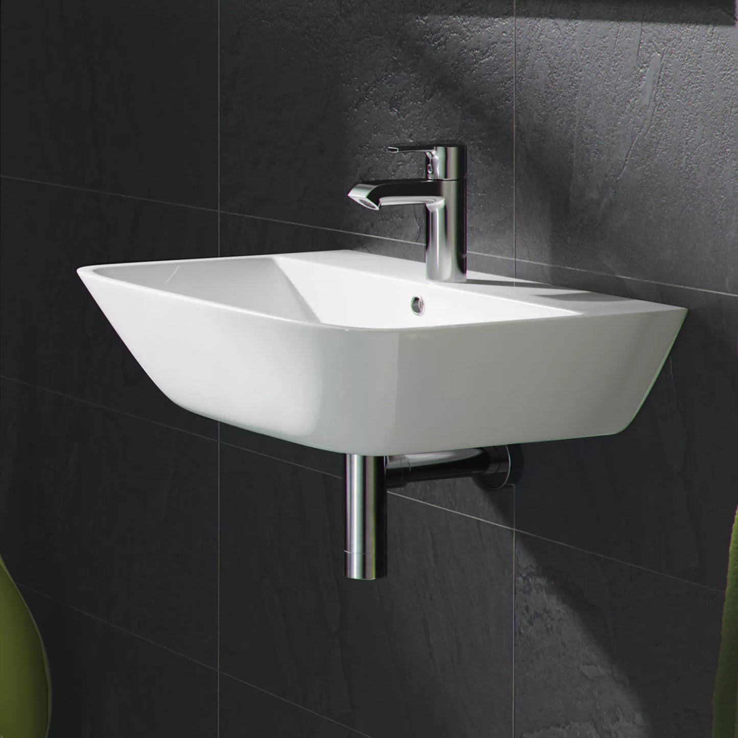 RAK Summit 50cm 1TH Semi Recessed Basin - SUM50SR1