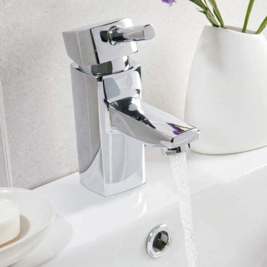 Formento Mono Basin Mixer Tap With Push Waste