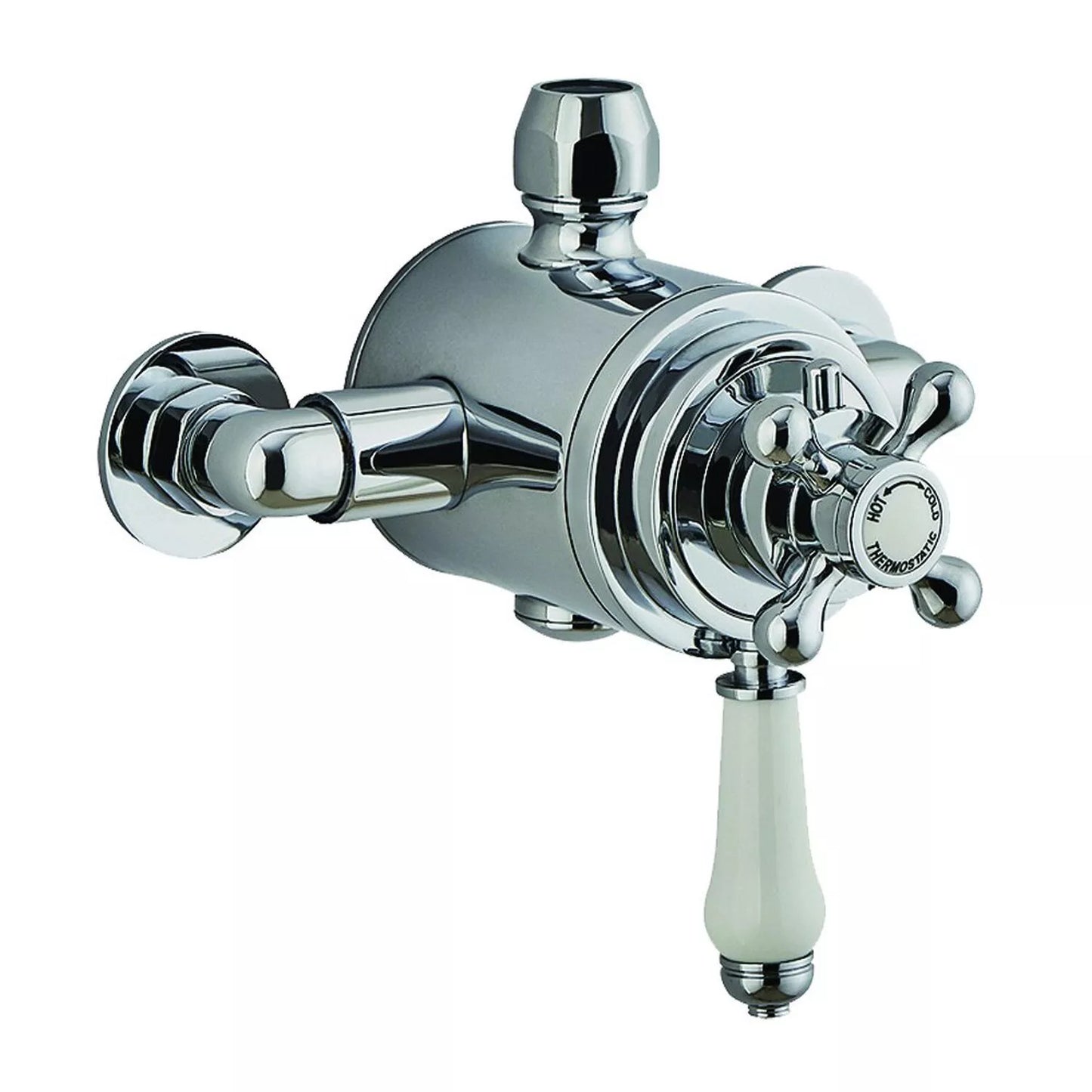 Mark Vitow TMV6 Victorian Exposed Thermostatic Shower Mixer, Silver