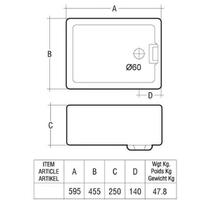 Rak Gourmet Belfast sink gosink8 595X455X250