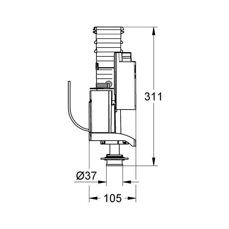 Grohe AV1 Complete With Pipe Extension 42320000