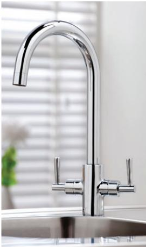 Kingston Monobloc Kitchen Mixer Tap - Chrome - Scudo KT12