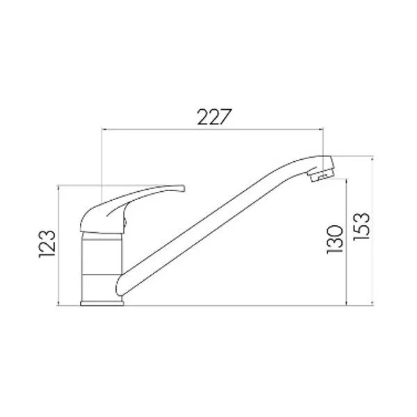 Scudo Aruba KT34l Kitchen Sink Mixer Tap