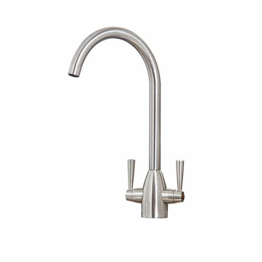 Marlo Brushed Nickel Kitchen Mixer Tap - Scudo