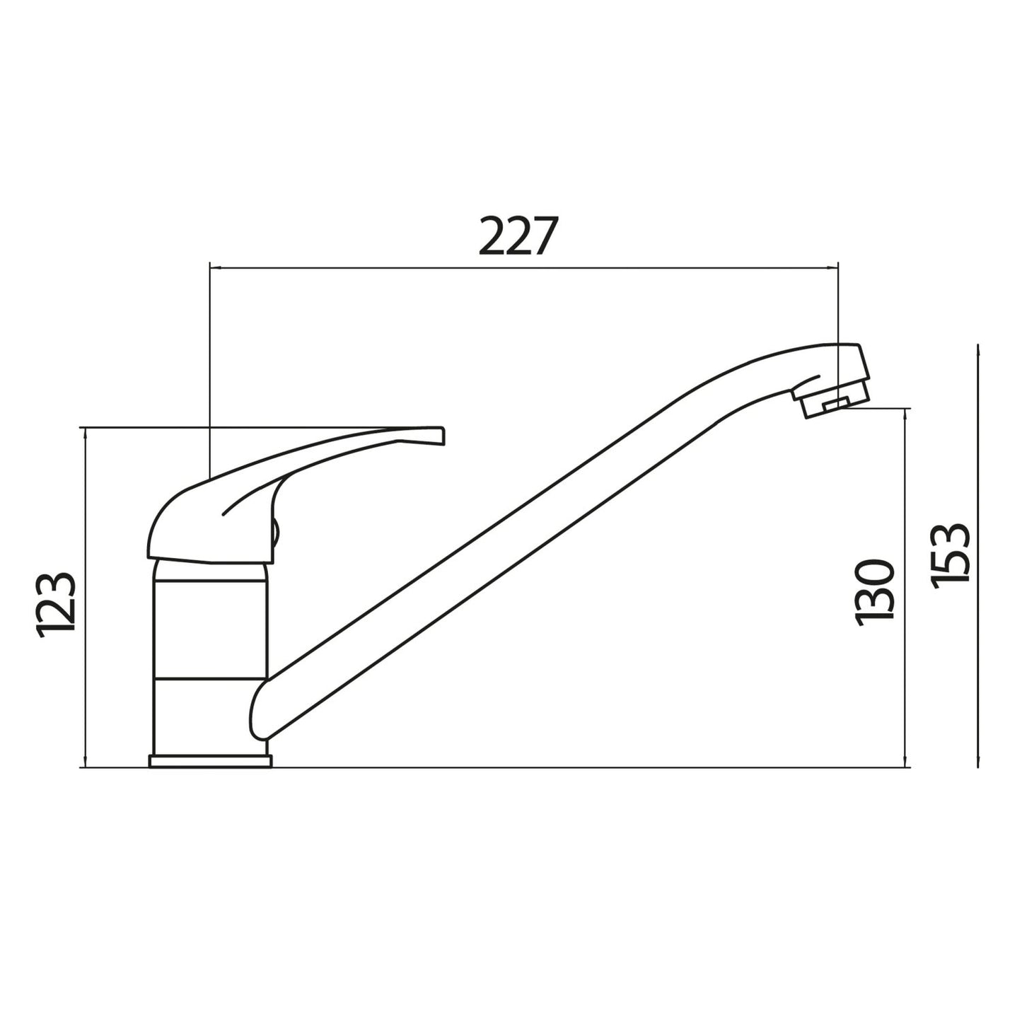 Scudo Aruba Kitchen Tap - Brushed Nickel NICK34L