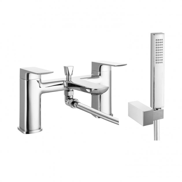 RAK Summit Bath Shower Mixer with Shower Head and Hose - Chrome