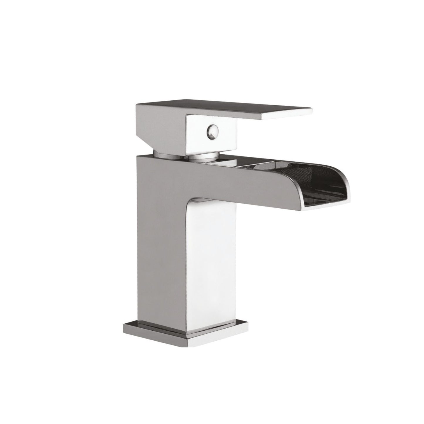 Waterfall Mono Basin Mixer Tap with Push Waste