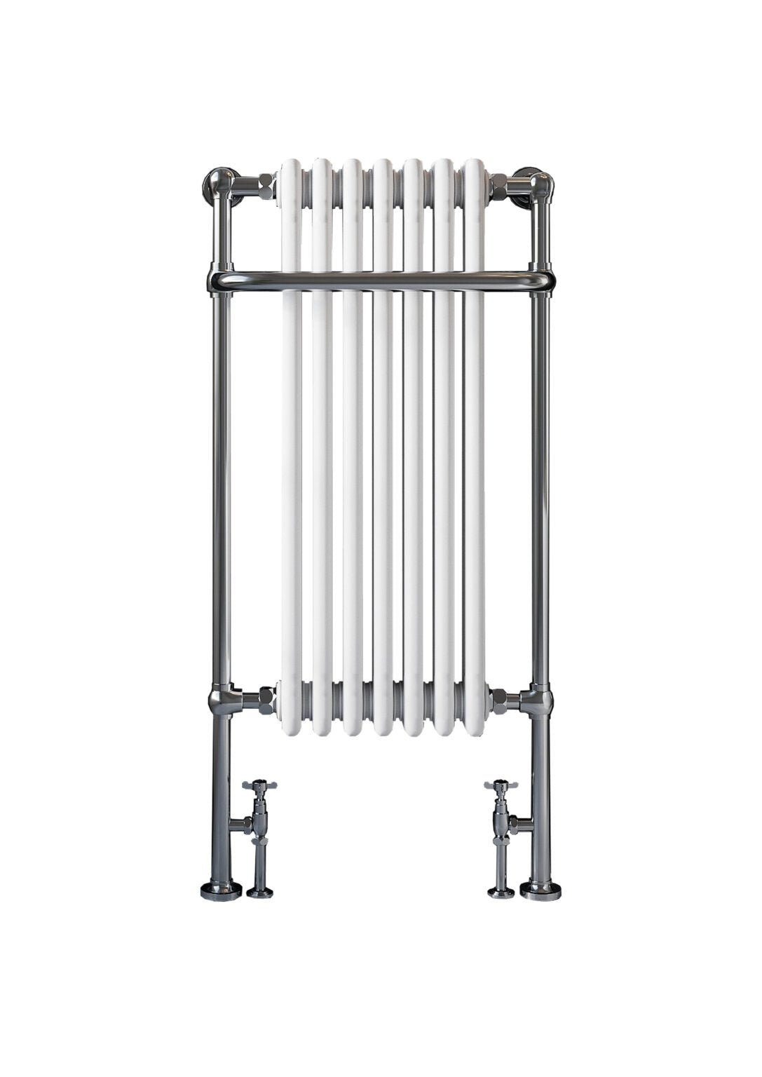 Scudo Ilkley 7 Column Traditional Radiator - Chrome White TRADRAD004