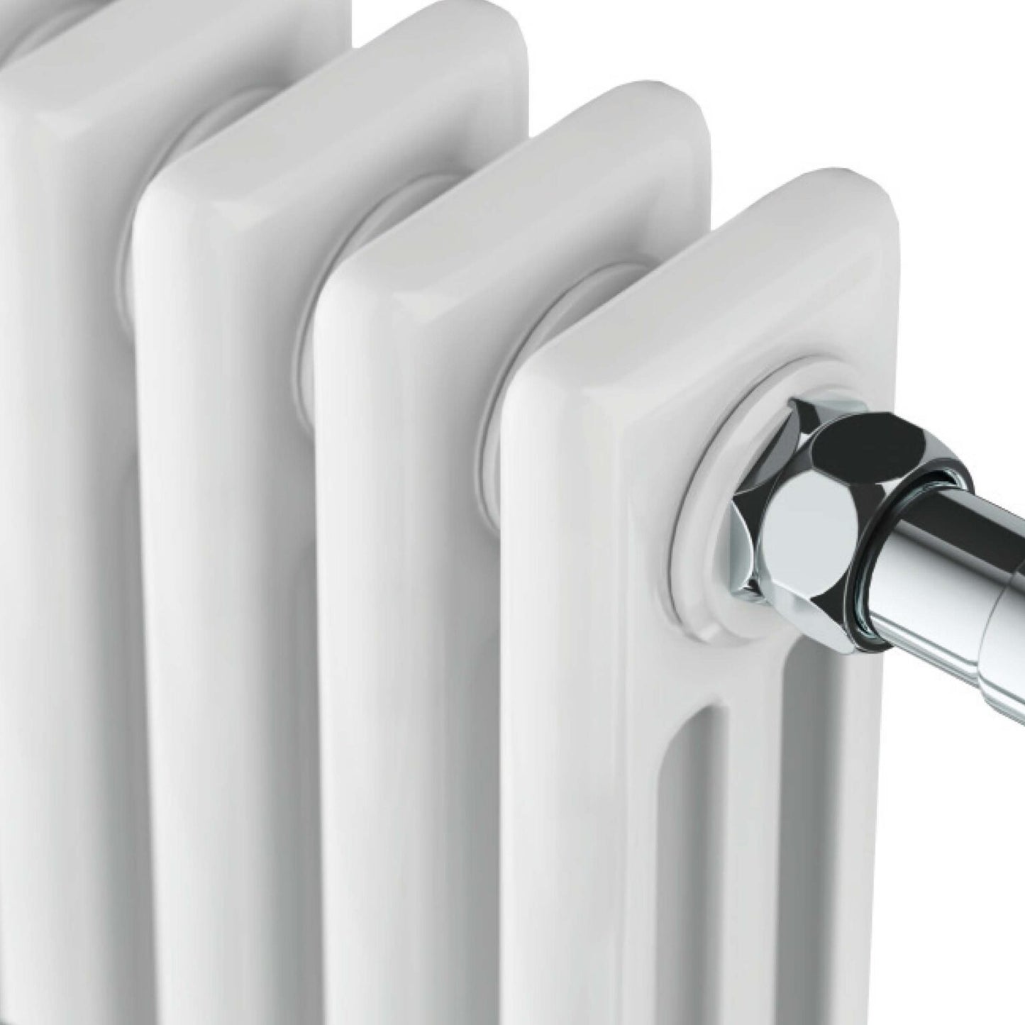 Scudo Ilkley 7 Column Traditional Radiator - Chrome White TRADRAD004